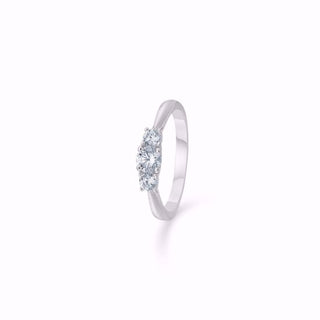 Silvur ringur við zirkonia - Guld & Sølv