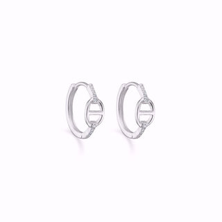 Silvur creolir við zirkonia - Guld & Sølv