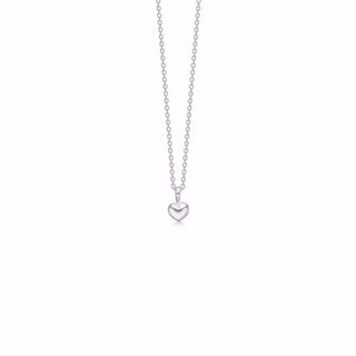 Guld & Sølv - Silvur hálsketa við hjarta
