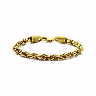 Gylt stál Cordel Armband