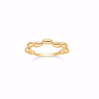 Gyltur Corry ringur - Guld & Sølv