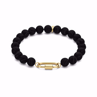 Guld & Sølv - Agat Armband