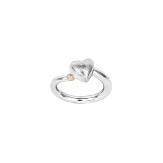 Ringur hjarta v/diamanti - Siersbøl