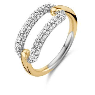 Tisento - Bicolor Ringur við zirkonum