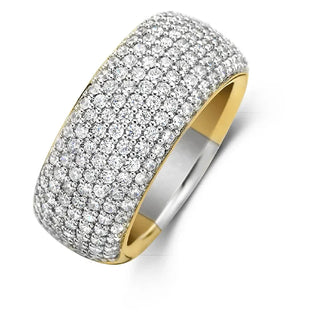 Tisento - Bicolor Ringur við zirkonum