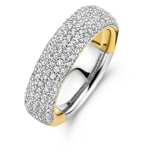 Tisento - Bicolor Ringur við Zirkonum