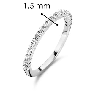 Tisento - Silvur ringur við zirkonum
