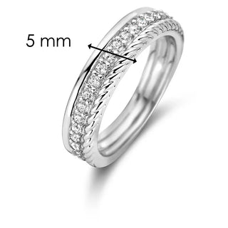 Tisento - Silvur ringur við zirkonum