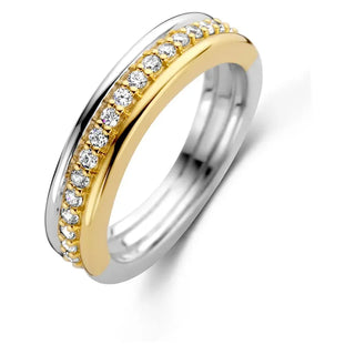 Tisento - Bicolor Ringur við Zirkonum