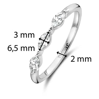 Tisento - Silvur ringur við zirkonum