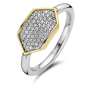 Tisento - bicolor ringur við zirkonum