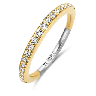 Tisento - Bicolor Ringur við Zirkonum