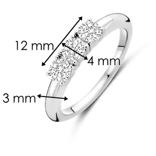 Tisento - Silvur ringur við zirkonum