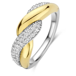 Tisento - Bicolor Ringur við zirkonum