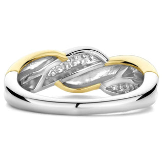 Tisento - Bicolor Ringur við zirkonum
