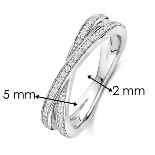 Tisento - Silvur ringur við zirkonum