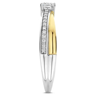 Tisento - Bicolor Ringur við Zirkonum