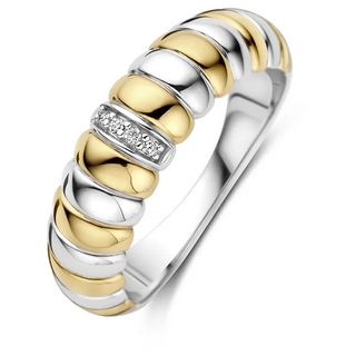 Tisento - bicolor ringur við zirkonum