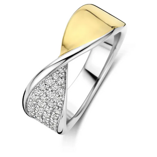 Tisento - bicolor ringur við zirkonum