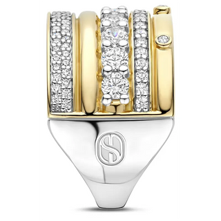 Tisento - Bicolor Ringur við Zirkonum