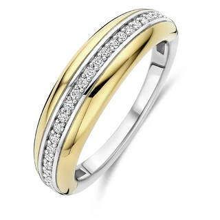 Tisento - Bicolor ringur við zirkonia