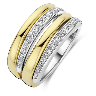 Tisento - Bicolor ringur við zirkonia