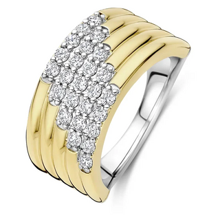 Tisento - Bicolor ringur við zirkonia