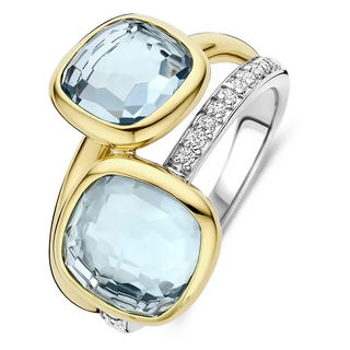 Tisento - Bicolor ringur við zirkonum