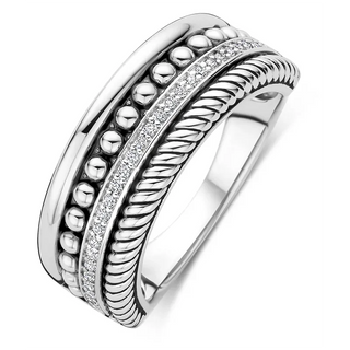 Tisento - Silvur ringur við zirkonum