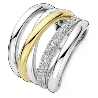 Tisento - Bicolor ringur við zirkonia