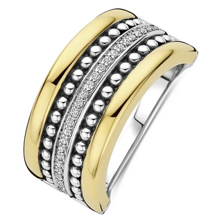 Tisento - Bicolor ringur við zirkonum