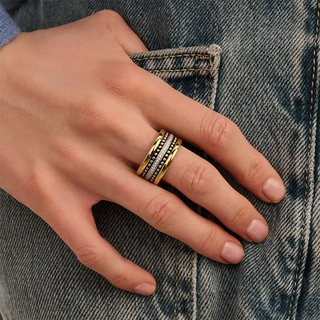 Tisento - Bicolor ringur við zirkonum