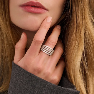 Tisento - Silvur ringur við zirkonum