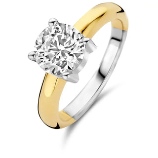 Tisento - Bicolor Ringur við Zirkonia