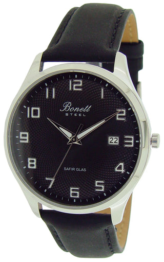 Bonett harraur við leðurreim