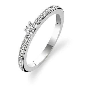 Tisento - Silvur ringur við zirkonum