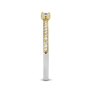 Tisento - Bicolor Ringur við Zirkonum