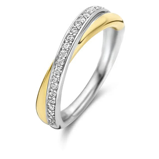 Tisento - Bicolor ringur við zirkonia