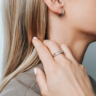 Tisento - Bicolor ringur við zirkonia