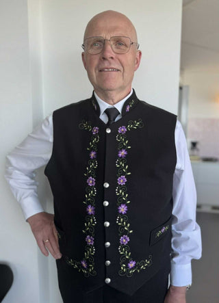 Flatur vestaknappur