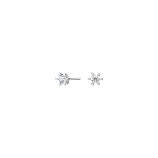 Silvur oyrastikk við 3 mm zirkon