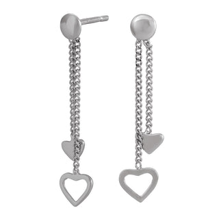 Barnasmúkkur - Oyrnalokkar Silvur við Hjarta - NOA Kids