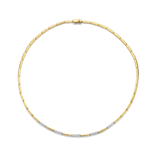 Tisento - Gylt Collier við zirkonia