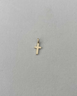 14kt gull krossur - BNH 13mm