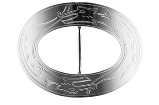 Oval skógvaspenni til konufólk "Dreki B"