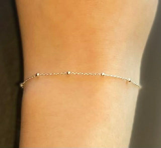 Lund of Copenhagen - Silvur Armband við kúlum