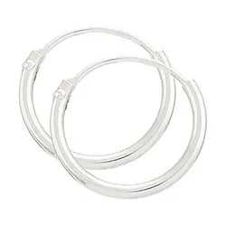 Silvur creoler  - BNH 17,5mm