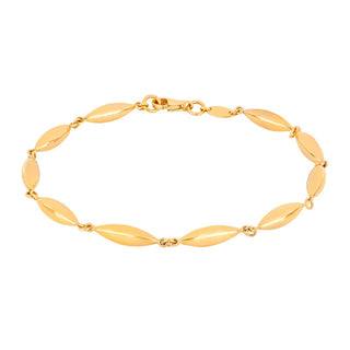 Guld & Sølv - 8kt armband