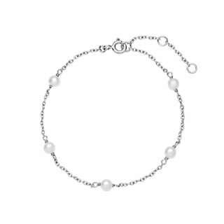 Lund of Copenhagen - Silvur Armband við Perlum