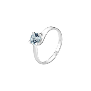 Lund of Copenhagen - Silvur Ringur við Topaz